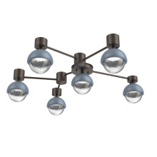 Hammerton SMB0093-H6-FB-C-L1-BU - Cabochon Flush Mount Wall Sconce Flat Bronze