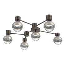 Hammerton SMB0093-H6-FB-C-L3-BS - Cabochon Flush Mount Wall Sconce Flat Bronze