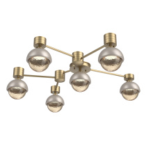 Hammerton SMB0093-H6-GB-A-L1-BS - Cabochon Flush Mount Wall Sconce Gilded Brass