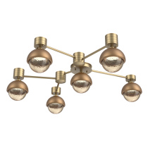 Hammerton SMB0093-H6-GB-A-L1-NB - Cabochon Flush Mount Wall Sconce Gilded Brass