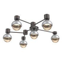 Hammerton SMB0093-H6-GP-A-L1-CS - Cabochon Flush Mount Wall Sconce Graphite