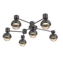Hammerton SMB0093-H6-GP-A-L1-MS - Cabochon Flush Mount Wall Sconce Graphite