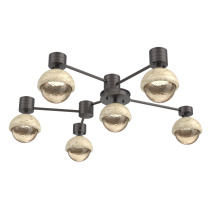 Hammerton SMB0093-H6-GP-A-L3-TR - Cabochon Flush Mount Wall Sconce Graphite