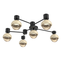 Hammerton SMB0093-H6-MB-A-L1-TR - Cabochon Flush Mount Wall Sconce Matte Black