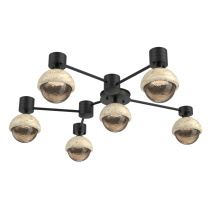 Hammerton SMB0093-H6-MB-B-L1-TR - Cabochon Flush Mount Wall Sconce Matte Black