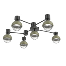 Hammerton SMB0093-H6-MB-C-L1-GE - Cabochon Flush Mount Wall Sconce Matte Black