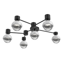 Hammerton SMB0093-H6-MB-C-L1-WM - Cabochon Flush Mount Wall Sconce Matte Black