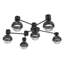 Hammerton SMB0093-H6-MB-C-L3-BM - Cabochon Flush Mount Wall Sconce Matte Black