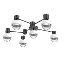 Hammerton SMB0093-H6-MB-C-L3-WI - Cabochon Flush Mount Wall Sconce Matte Black