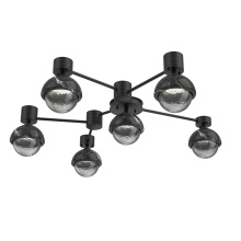 Hammerton SMB0093-H6-MB-S-L1-BM - Cabochon Flush Mount Wall Sconce Matte Black