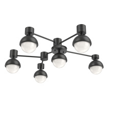 Hammerton SMB0093-H6-MB-WL-L3-MS - Cabochon Flush Mount Wall Sconce Matte Black