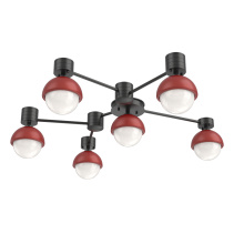 Hammerton SMB0093-H6-MB-WL-L3-RE - Cabochon Flush Mount Wall Sconce Matte Black