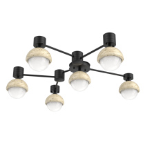 Hammerton SMB0093-H6-MB-WL-L3-TR - Cabochon Flush Mount Wall Sconce Matte Black