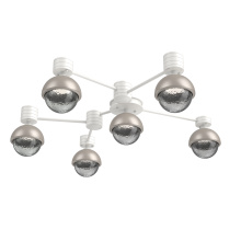 Hammerton SMB0093-H6-WI-S-L1-BS - Cabochon Flush Mount Wall Sconce Salt White