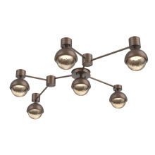 Hammerton SMB0093-HL-BB-A-L3-MS - Cabochon Flush Mount Wall Sconce Burnished Bronze