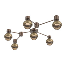 Hammerton SMB0093-HL-BB-B-L3-GB - Cabochon Flush Mount Wall Sconce Burnished Bronze