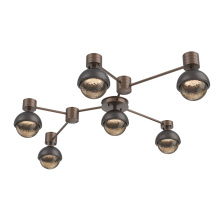 Hammerton SMB0093-HL-BB-B-L3-GP - Cabochon Flush Mount Wall Sconce Burnished Bronze