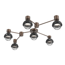 Hammerton SMB0093-HL-BB-C-L3-BM - Cabochon Flush Mount Wall Sconce Burnished Bronze