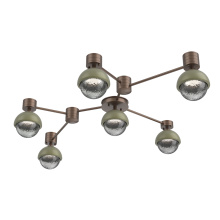 Hammerton SMB0093-HL-BB-S-L1-GE - Cabochon Flush Mount Wall Sconce Burnished Bronze