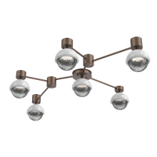 Hammerton SMB0093-HL-BB-S-L3-WM - Cabochon Flush Mount Wall Sconce Burnished Bronze