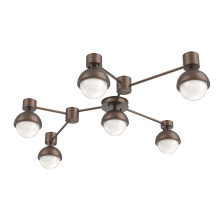 Hammerton SMB0093-HL-BB-WL-L3-MS - Cabochon Flush Mount Wall Sconce Burnished Bronze