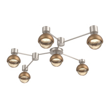 Hammerton SMB0093-HL-BS-A-L1-NB - Cabochon Flush Mount Wall Sconce Beige Silver