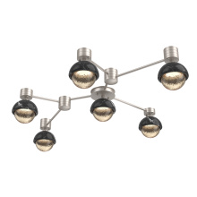 Hammerton SMB0093-HL-BS-A-L3-BM - Cabochon Flush Mount Wall Sconce Beige Silver