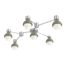 Hammerton SMB0093-HL-CS-WL-L3-GE - Cabochon Flush Mount Wall Sconce Classic Silver