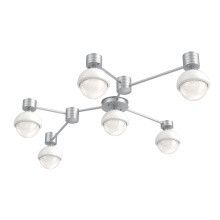 Hammerton SMB0093-HL-CS-WL-L3-WI - Cabochon Flush Mount Wall Sconce Classic Silver