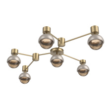 Hammerton SMB0093-HL-GB-B-L3-BS - Cabochon Flush Mount Wall Sconce Gilded Brass