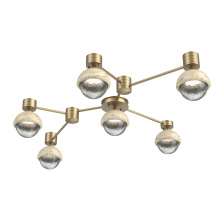 Hammerton SMB0093-HL-GB-C-L1-TR - Cabochon Flush Mount Wall Sconce Gilded Brass
