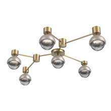 Hammerton SMB0093-HL-GB-S-L3-BS - Cabochon Flush Mount Wall Sconce Gilded Brass