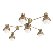 Hammerton SMB0093-HL-GB-WL-L3-NB - Cabochon Flush Mount Wall Sconce Gilded Brass