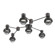 Hammerton SMB0093-HL-GP-S-L3-BM - Cabochon Flush Mount Wall Sconce Graphite