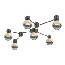 Hammerton SMB0093-HL-GP-S-L3-TR - Cabochon Flush Mount Wall Sconce Graphite