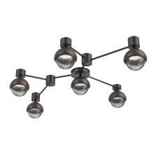 Hammerton SMB0093-HL-MB-S-L3-FB - Cabochon Flush Mount Wall Sconce Matte Black