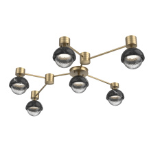 Hammerton SMB0093-HL-NB-C-L3-BM - Cabochon Flush Mount Wall Sconce Novel Brass