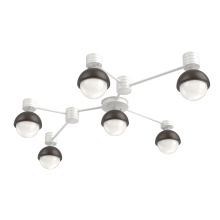 Hammerton SMB0093-HL-WI-WL-L3-FB - Cabochon Flush Mount Wall Sconce Salt White