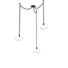Hammerton SNB0036-03-MB-OA-CH1-E2 - Coppa Multi Light Pendant Multi Port Canopy Matte Black