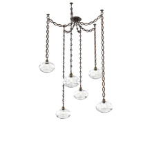 Hammerton SNB0036-06-FB-OC-CH2-E2 - Coppa Multi Light Pendant Multi Port Canopy Flat Bronze
