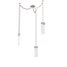 Hammerton SNB0042-03-BS-CR-CH2-L3 - Parallel Multi Light Pendant Multi Port Canopy Beige Silver