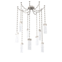 Hammerton SNB0042-09-BS-CG-CH3-L1 - Parallel Multi Light Pendant Multi Port Canopy Beige Silver