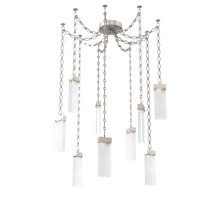 Hammerton SNB0042-09-BS-CR-CH1-L1 - Parallel Multi Light Pendant Multi Port Canopy Beige Silver