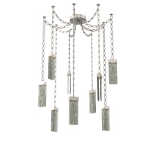 Hammerton SNB0042-09-BS-SG-CH2-L3 - Parallel Multi Light Pendant Multi Port Canopy Beige Silver