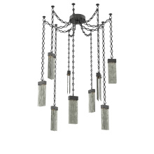 Hammerton SNB0042-09-MB-SG-CH1-L3 - Parallel Multi Light Pendant Multi Port Canopy Matte Black