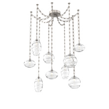 Hammerton SNB0048-09-BS-OC-CH3-E2 - Misto Multi Light Pendant Multi Port Canopy Beige Silver