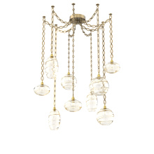 Hammerton SNB0048-09-GB-OA-CH2-E2 - Misto Multi Light Pendant Multi Port Canopy Gilded Brass