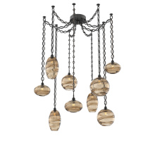 Hammerton SNB0048-09-MB-OB-CH2-E2 - Misto Multi Light Pendant Multi Port Canopy Matte Black