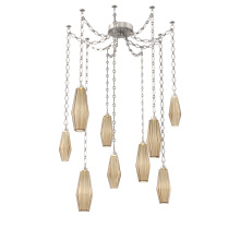 Hammerton SNB0049-09-BS-RB-CH1-L3 - Aalto Multi Light Pendant Multi Port Canopy Beige Silver