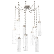 Hammerton SNB0056-09-BS-LC-CH1-L3 - Ledgestone Multi Light Pendant Multi Port Canopy Beige Silver